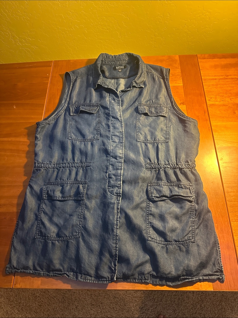 Buffalo David Bitton Women's Sleeveless Denim Vest - Blue